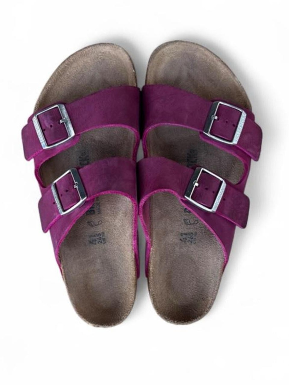 Birkenstock Arizona Festive Fuchsia Oiled Leather Sandals EU 41 Women’s 10 Reg